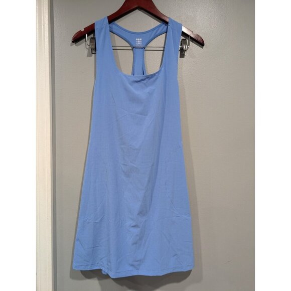 Title Nine Dress Blue Sleeveless Zip Athletic Pockets Lightweight Hiking Tank XS - Picture 2 of 16